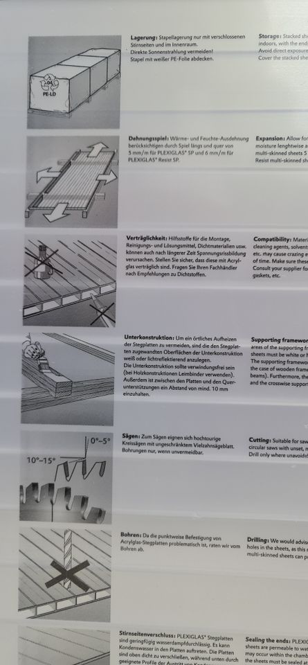 Makrolon Stegplatten und Montagezubehör in Saarbrücken