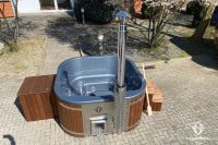 Premium VITKONWOOD QUADRO Hot Tub (Thermoholz) | Acrylwannen-Einsatz Anthrazit | Inkl. GRATIS Lieferung | Badefass | Badezuber | Hottub | Badebottich | Whirlpool mit Holzofen | Hot Tube Niedersachsen - Diekholzen Vorschau