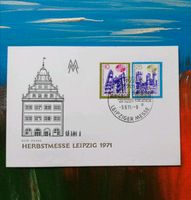 1971 DDR Briefmarke Leipziger Messe Eerstagsbrief Karte Sempel Sachsen - Lengenfeld Vogtland Vorschau
