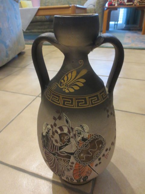 ALTE GRIECHISCHE-ANTIKE-BLUMENVASE*HANDMALEREI*FÜR SAMMLER*VB in Hattenhofen