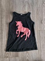 Top/Shirt mit Glitzer Einhorn print, Größe 104/110 Niedersachsen - Aurich Vorschau