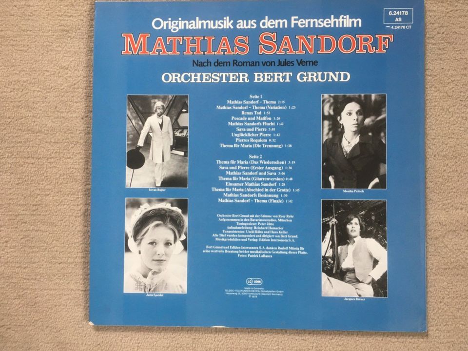 Schallplatte Vinyl LP Matthias Sandorf Filmmusik VG+ in Trittau