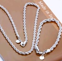 Silber Kette und Armband im Set 925 Silber Neu Nordrhein-Westfalen - Bocholt Vorschau