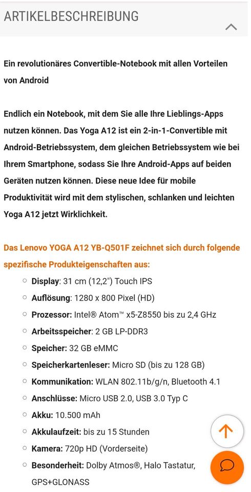 Lenovo YOGA in Wutöschingen