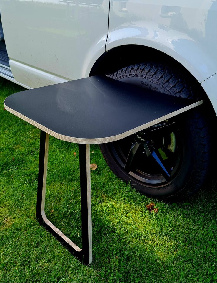 Campingtisch Reifentisch Tire Table in Dreeker Fladder