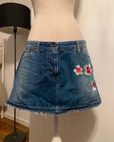 Jeansminirock Minirock Gr L boho vintage Hippie Benetton Niedersachsen - Seesen Vorschau