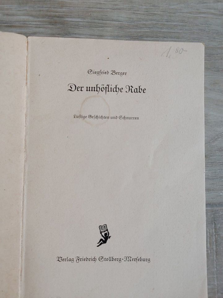 Buch von Siegfried Berger "Der unhöfliche Rabe" in Merseburg