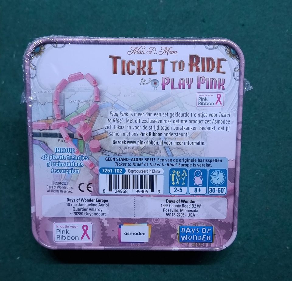 Ticket to Ride- Zug um Zug - Days Of Wonder - Play Pink in Duisburg