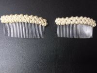 Haarklammer Haarkamm Haarspange Perlenbesatz neu nie getragen Hessen - Lohfelden Vorschau