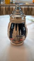 Kleiner Bierkrug Keramik mit Zinndeckel - Köln/Bonn/Drachenfels Bayern - Eggenfelden Vorschau