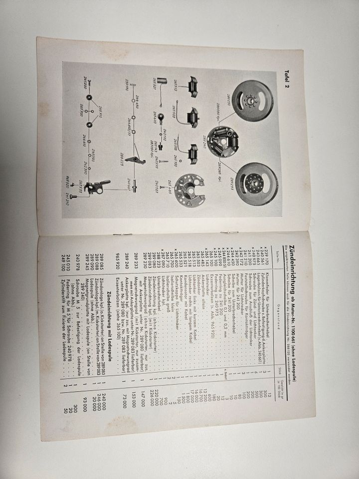 Original Fichtel u. Sachs Ersatzteilliste Ergänzung 98 ccm Sachs- in Landau in der Pfalz