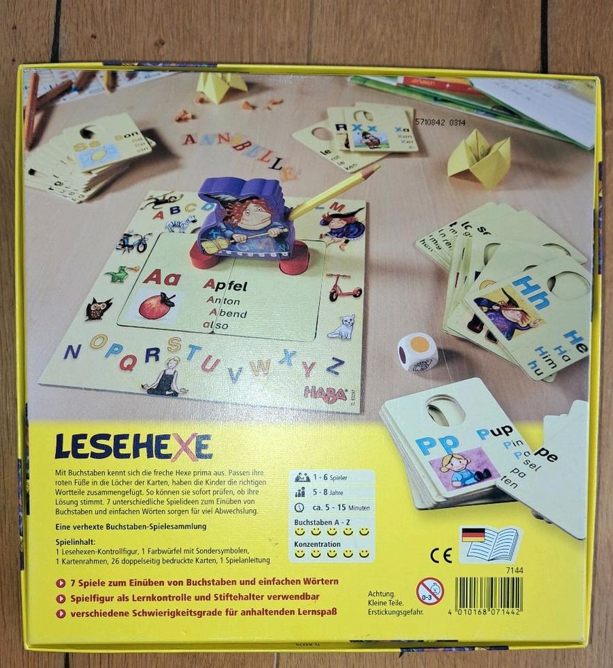 2 Lernspiel Kinderspiele Haba Rechenkönig Lesehexe in Greifswald