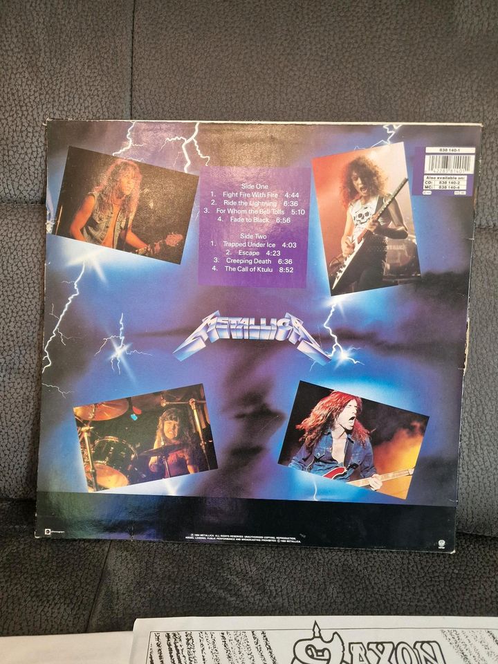 Metallica – Ride The Lightning 1993 Lp Schallplatte in München