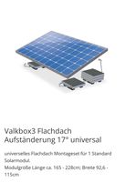 Valkbox3 Flachdach 17' Universal Halter für Photovoltaik Modul Schleswig-Holstein - Kellinghusen Vorschau