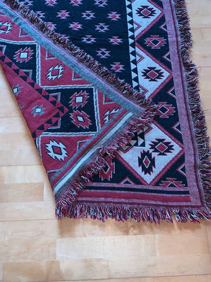 Decke indianisch Baumwolle Western Muster in Krefeld