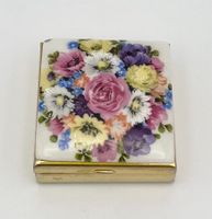Vintage Pillendose Blumen Schmuckbox Floral Schatulle Dose Bunt Schwerin - Altstadt Vorschau