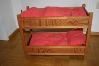 Puppenstockbett Echtholz 60x30x46 Kr. München - Ottobrunn Vorschau