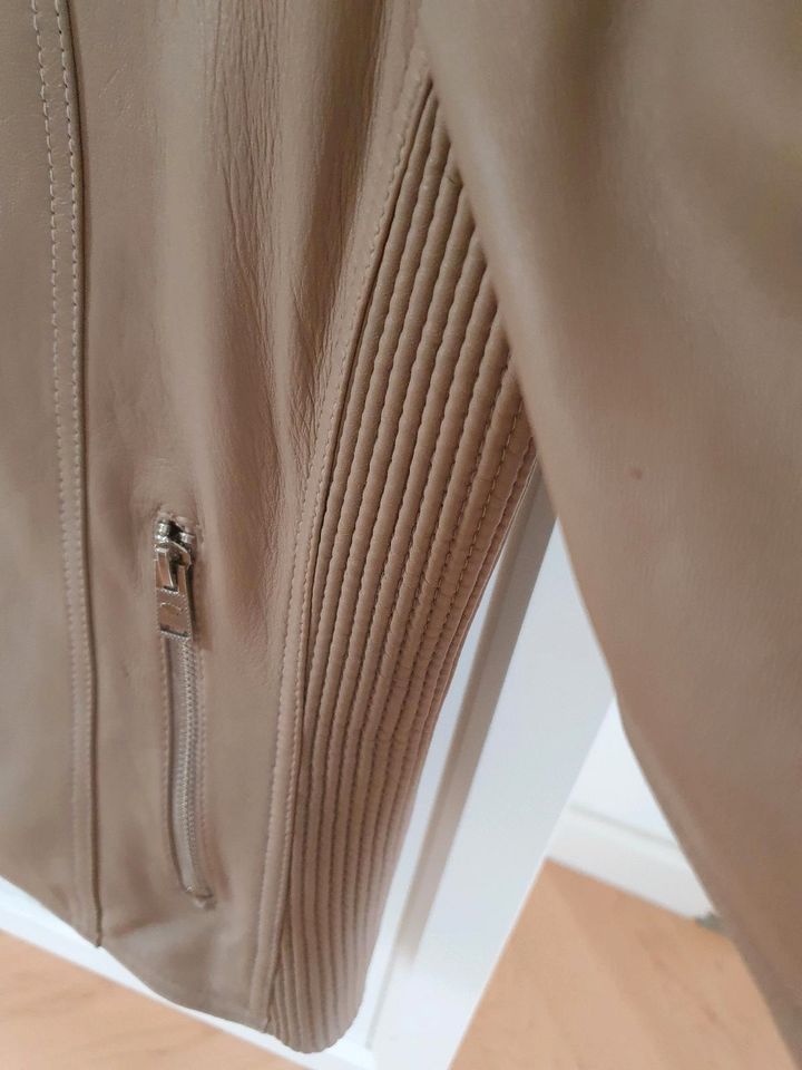 Lederjacke Tom Taylor L beige in Essen