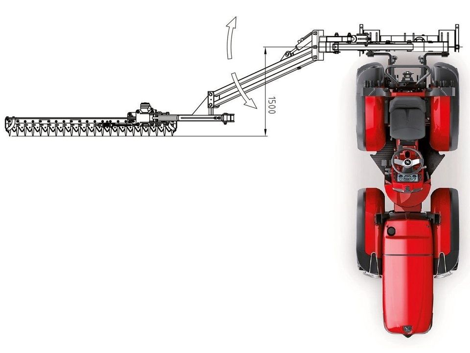 DELEKS® FALCO-130H Mähbalken Eigenöl Heckenschere mit Auslegearm in Pfaffenhofen a. d. Glonn