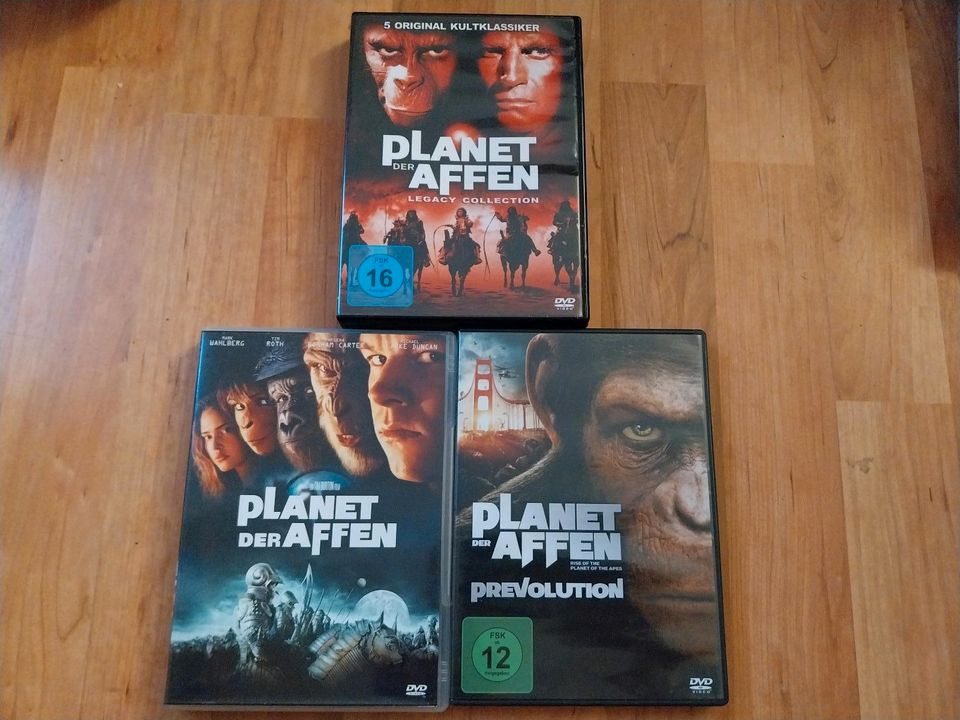 8 DVD dvds Filme Planet der Affen Box mit 2 Filmen in Wuppertal