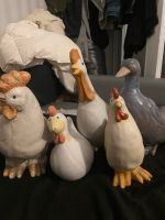 5 Keramik Figuren Deko Hahn Ente Hühnchen Bonn - Beuel Vorschau