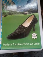 Neu! Trachtenschuhe mit Absatz, Gr. 41-Leder, schwarz, mit Karton Brandenburg - Schwedt (Oder) Vorschau