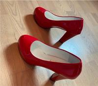 Pumps High Heels Schuhe Cosplay Damen - rote Lackoptik - Gr.38-39 Bayern - Amberg Vorschau