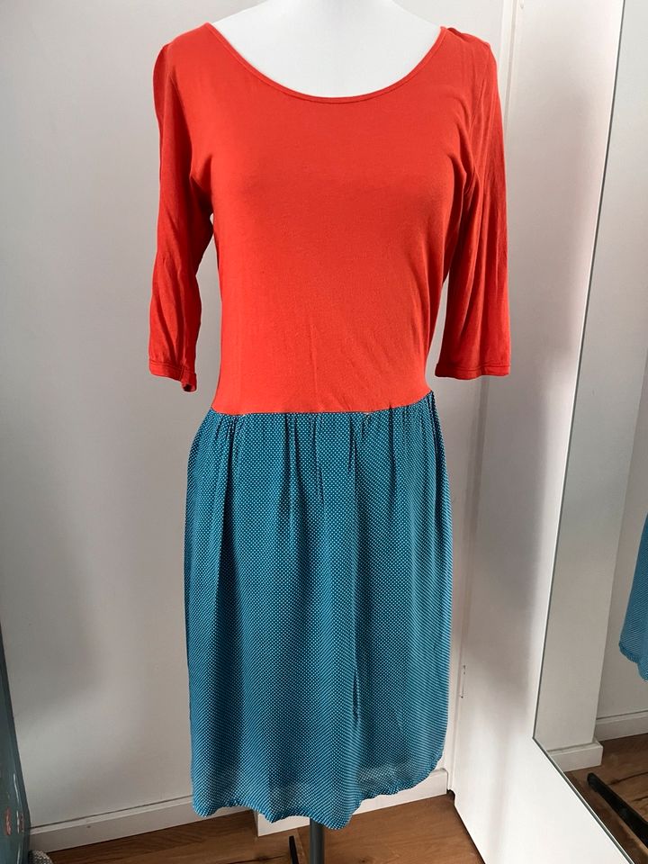 Unikat Kleid M orange blau Handmade Punkte in Frankfurt am Main