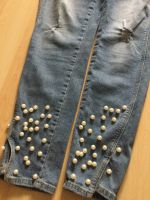 Tolle Jeans mit Stretch und Perlen von ZARA Bayern - Erding Vorschau
