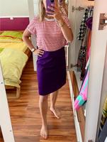 MANGO Knielanger Rock edler Glanz 34 XS violett lila A Linie TOP Sachsen - Chemnitz Vorschau