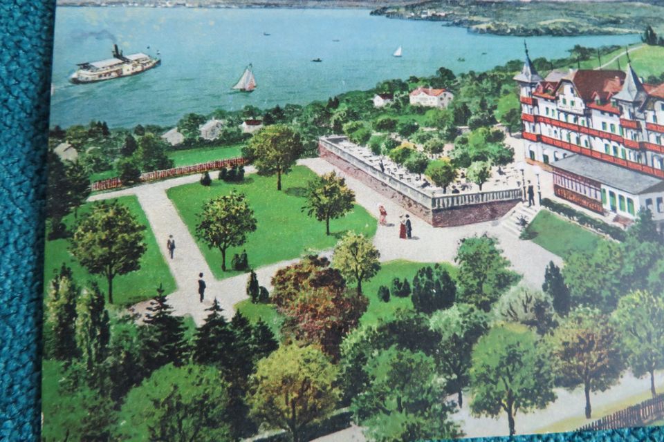 Alte Ansichtskarte Tutzing Starnberger See Hotel Simson in Eging am See