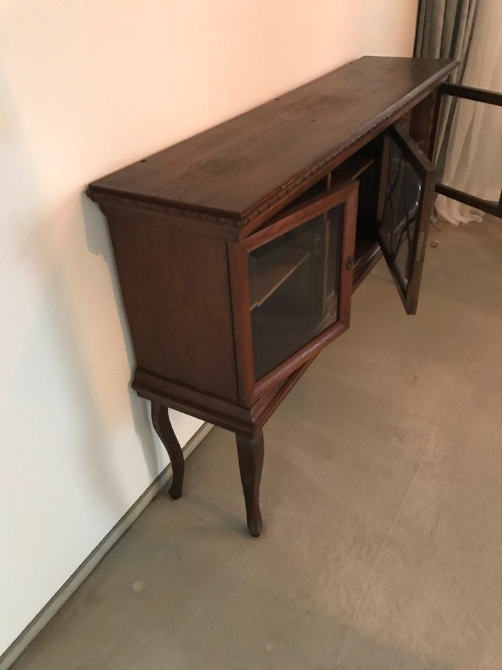 Vitrine /  Sidebord Jugendstil Vintage alt Holz in Stuttgart