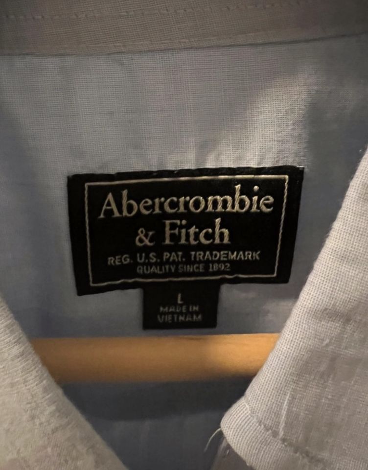 Abercrombie & Fitch Hemd hellblau Gr L in Paderborn