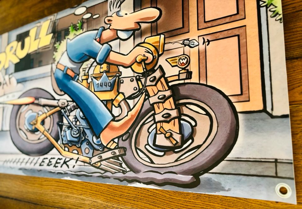 WERNER Harley Honda Yamaha Plakat Chopper BIKER COMIC CMX Bild in Aldenhoven