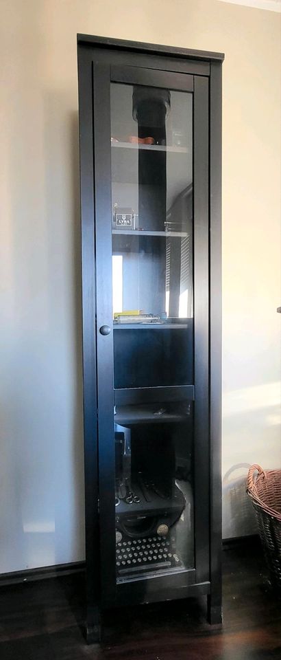 ❗️Ikea Hemnes Glas Vitrine Vitrinenschrank schwarzbraun in Burg (Spreewald)