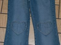 Jeans Hose Jeanshose gr. 128 mit Herzen Niedersachsen - Negenborn Vorschau