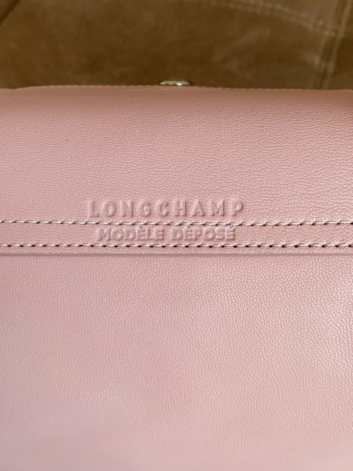 ❤️❤️Original Longchamp Le Pliage Cuir Modèle Déposé/Leder rosé S in Berlin