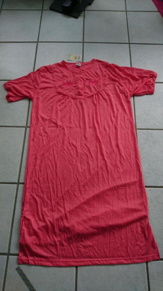 Damen Nachthemd, Kurzarmbluse, Gr. XL, Flamingo in Gerlingen
