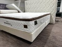 NEUES Samt Creme Beige Boxspringbett 160x200 inkl Matratze und Glasfüße Polsterbett Bett Berlin - Spandau Vorschau