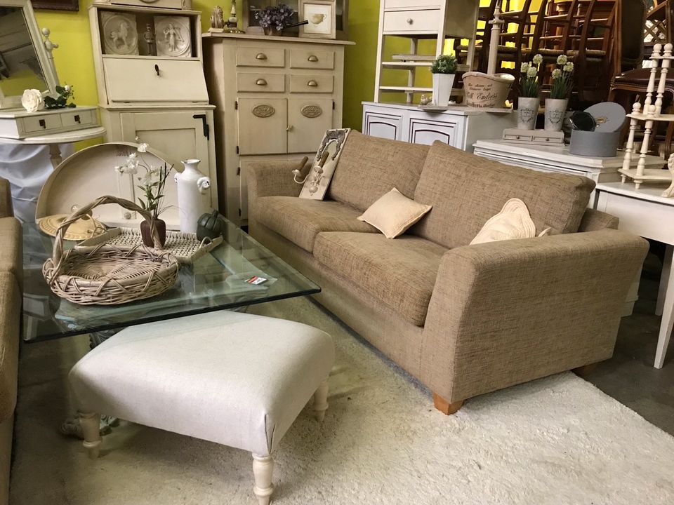 Sofa, beige, Scandi Style, 210 cm in Flintbek