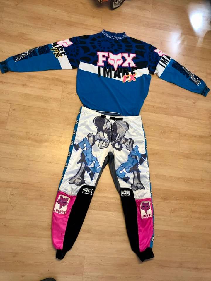 Fox Racing Hose Moto X Fox original 90's Bones Motocross in Todesfelde