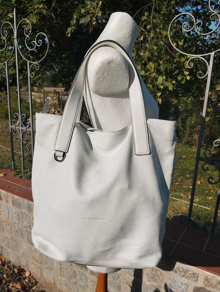 Neuer Shopper/ Handtasche COCCINELLE Mila XL  Weiß in Nauen