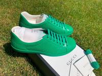 GUCCI Sneaker ACE aus Leder GG Print Gr. 42,5 *NEU* 895€ ORIGINAL Sachsen-Anhalt - Halle Vorschau