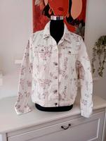 Damen Blumen Jeans Jacke Größe 44 Sachsen - Freiberg Vorschau