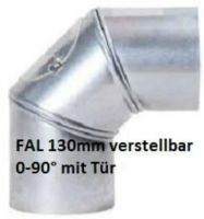 Ofenrohr Rauchrohrbogen Kaminrohr Bogen 0-90° verstellbar 130mm Nordrhein-Westfalen - Wiehl Vorschau