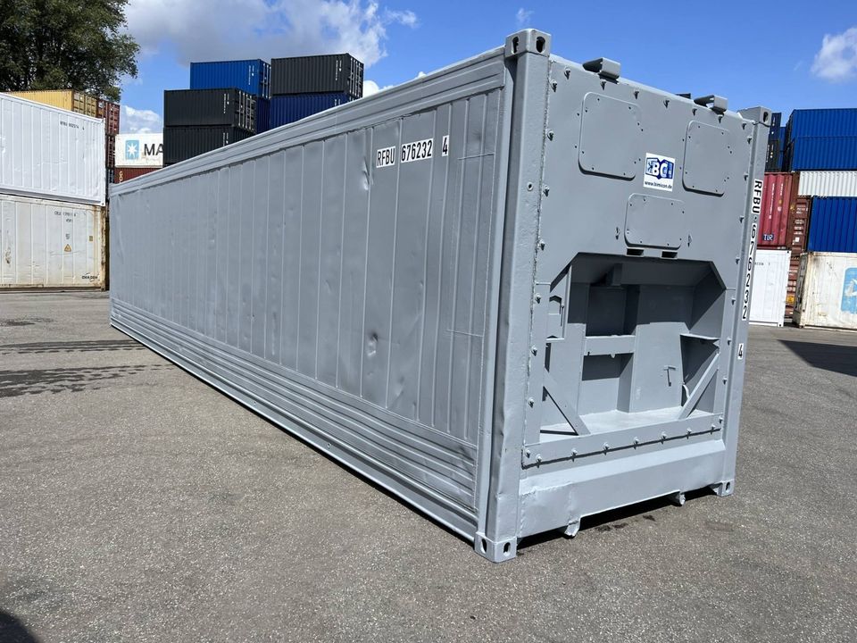 ✅ 40 Fuß High Cube ISOLIERCONTAINER / ex Kühlcontainer / Thermocontainer in RAL 7001 in Hamburg