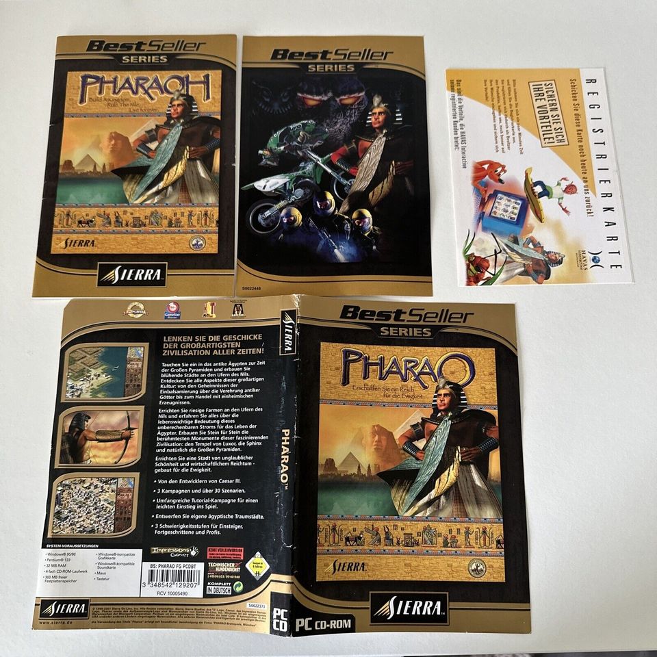 Pharao (PC, 2001) Anleitung Handbuch mit Titelbild in Verden