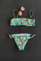 CALZEDONIA Bikini türkis Blumen bunt #Rüschen   XXS-XS Gr 152-158 Bayern - Mühldorf a.Inn Vorschau