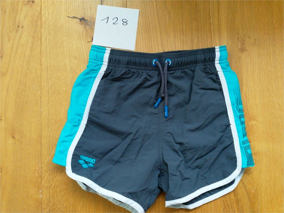 Badehose / Badeshorts von Arena, Jungs, blau / grau – türkis, 128 in Halfing