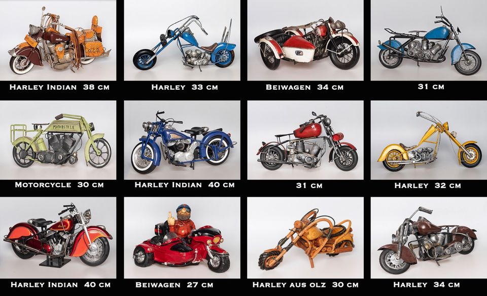 Harley Davidson Modelle -  Blechmodelle - Top Sammlung für Harley in Eschenlohe